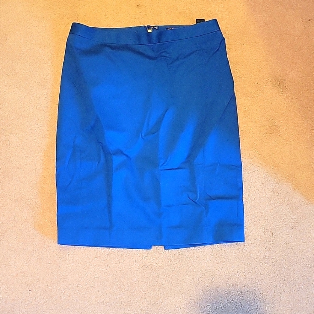 Blue pencil skirt